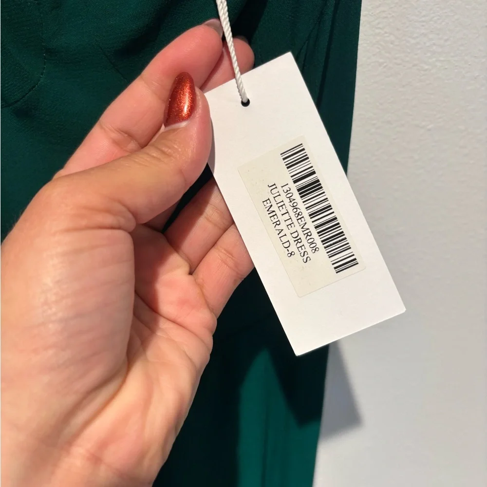 Reformation Juliette Dress in Emerald NWT Women’s Size 8 - Picture 6 of 8